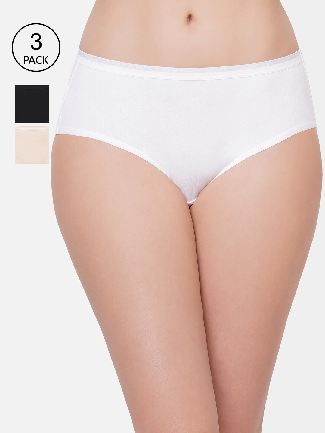 

Wacoal Women Pack Of 3 Solid Hipster Briefs, White