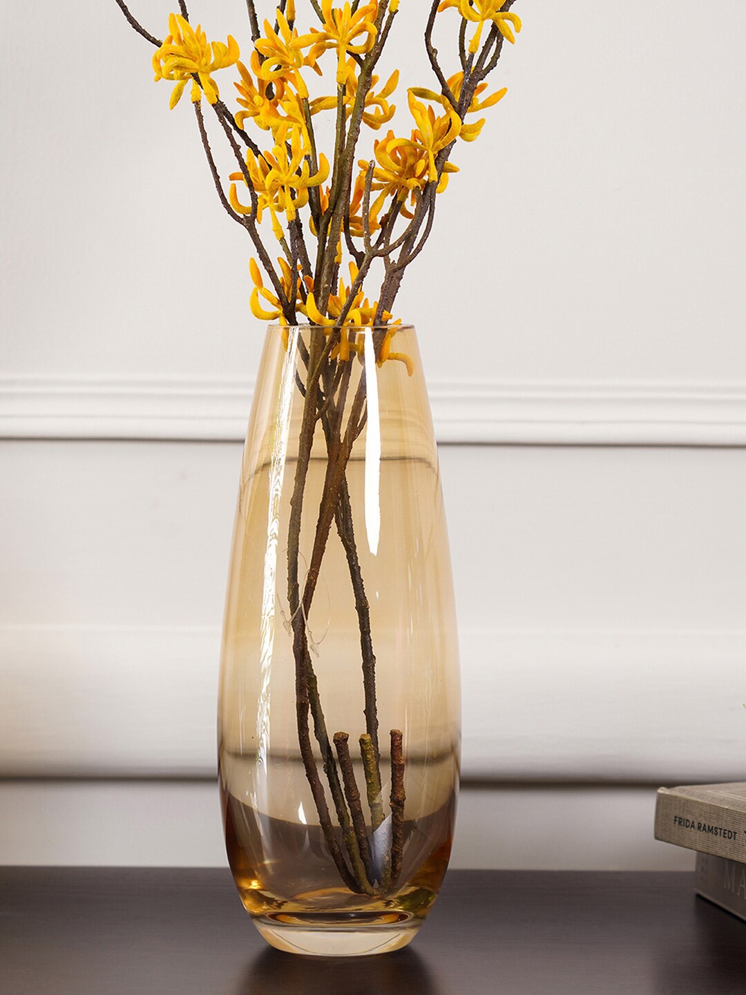 

Pure Home and Living Gold-Coloured Solid Glass Vase