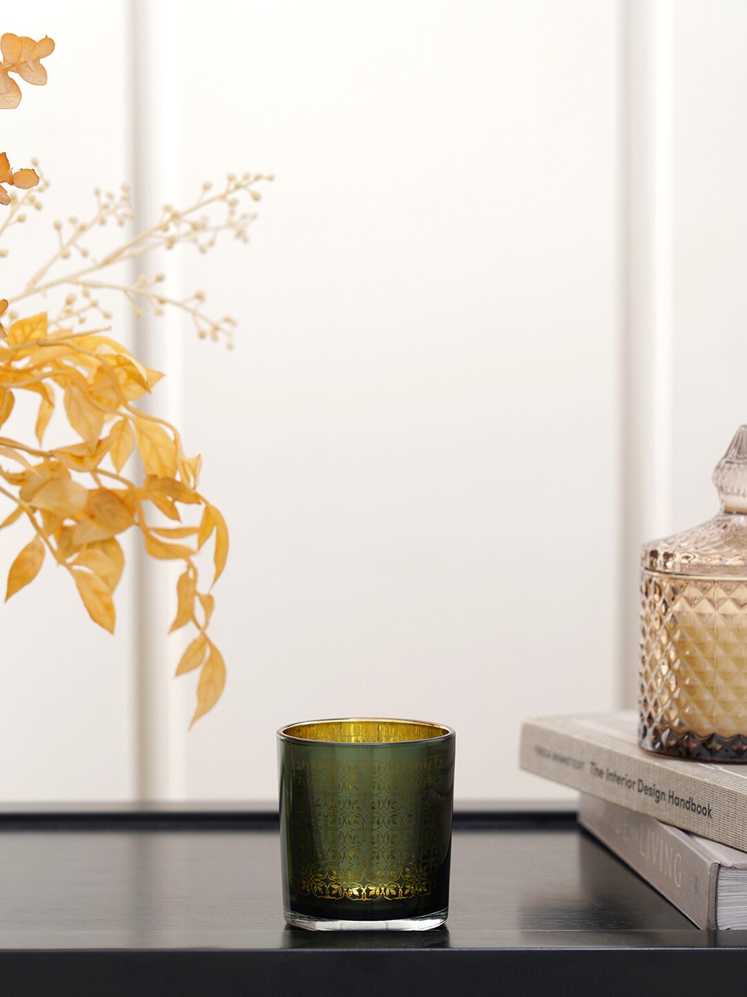 

Pure Home and Living Set Of 4 Solid Votive Candles, Green