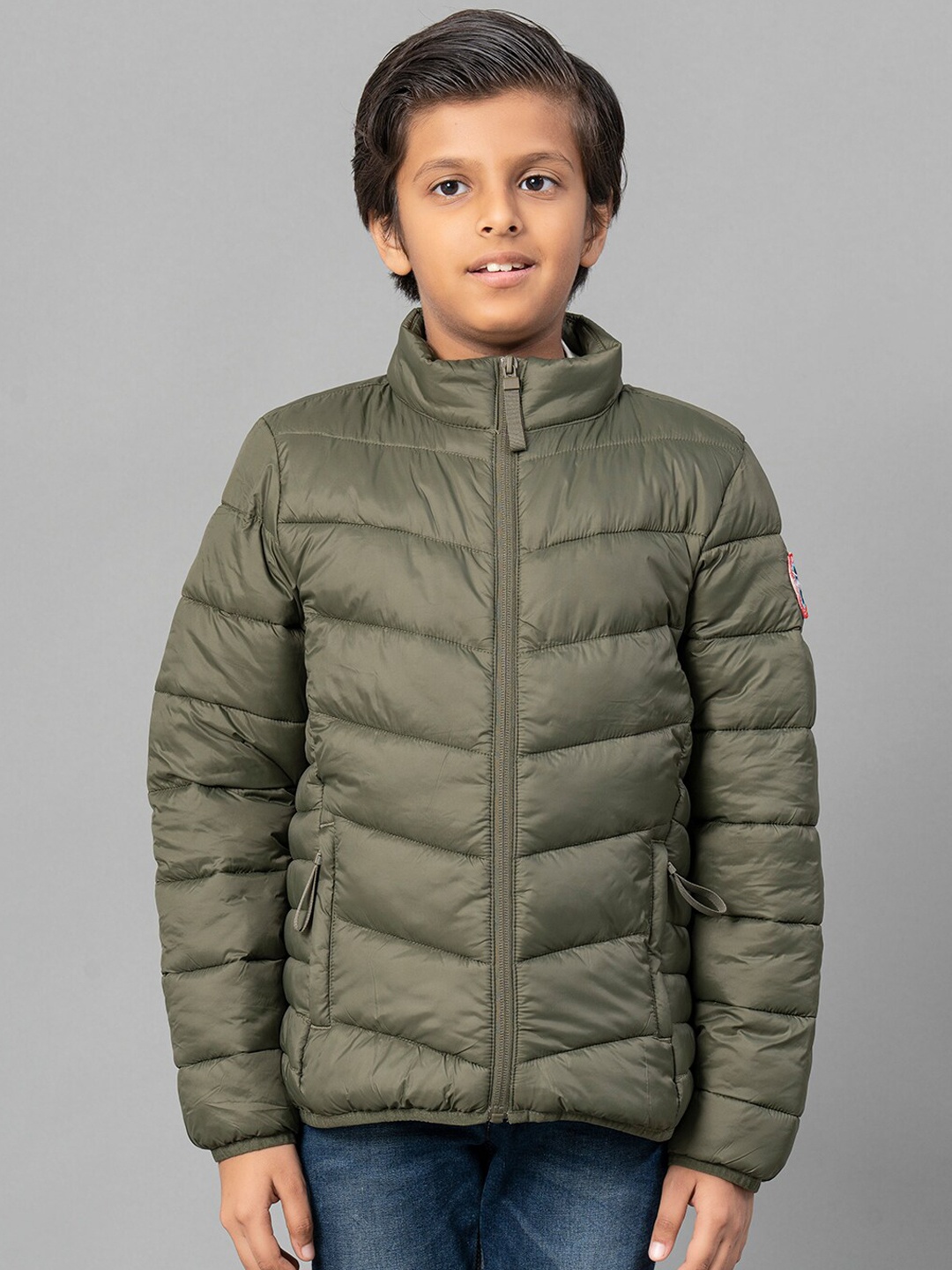 

Red Tape Kids Olive Green Padded Jacket