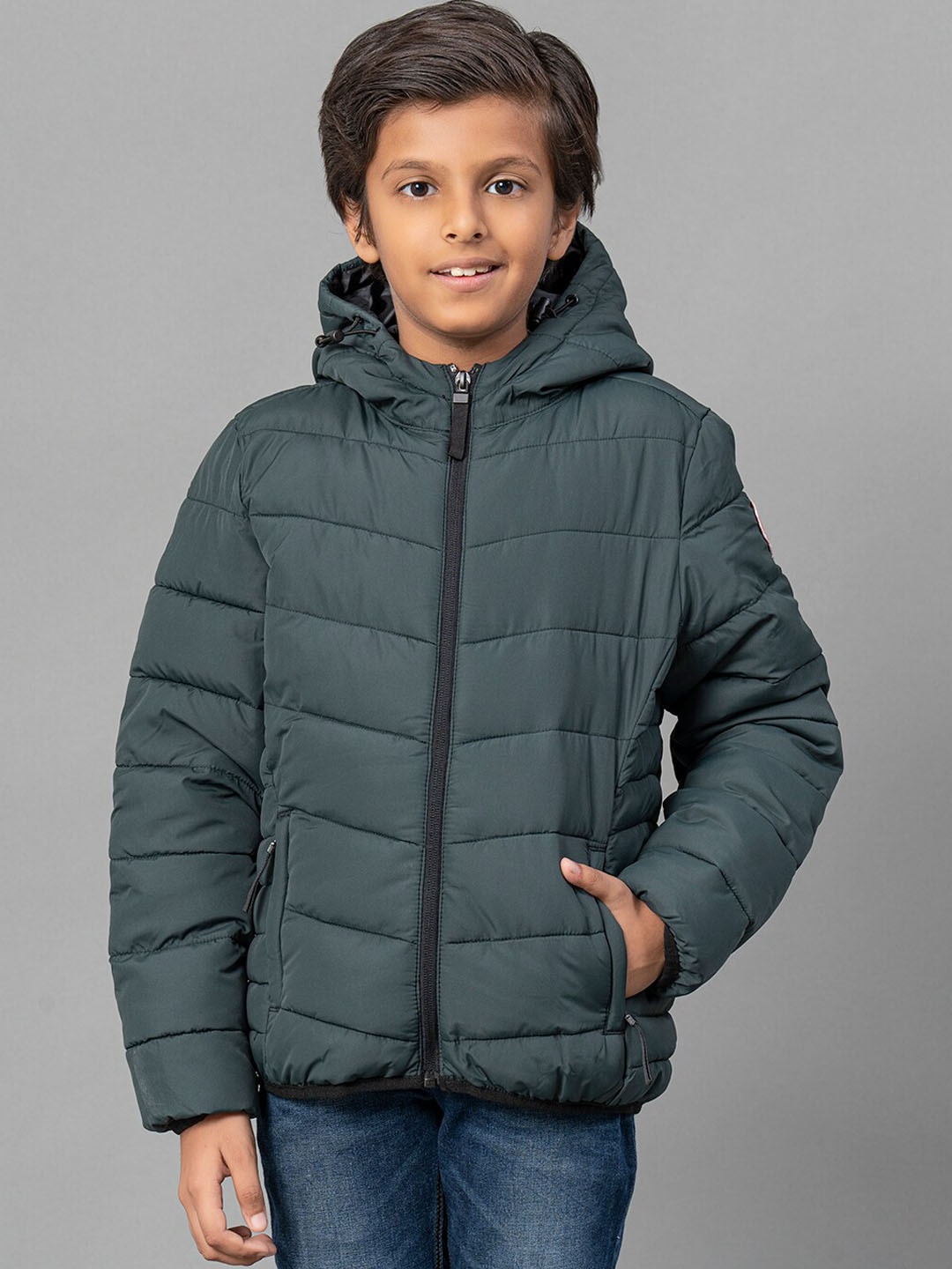 

Red Tape Kids Green Padded Jacket