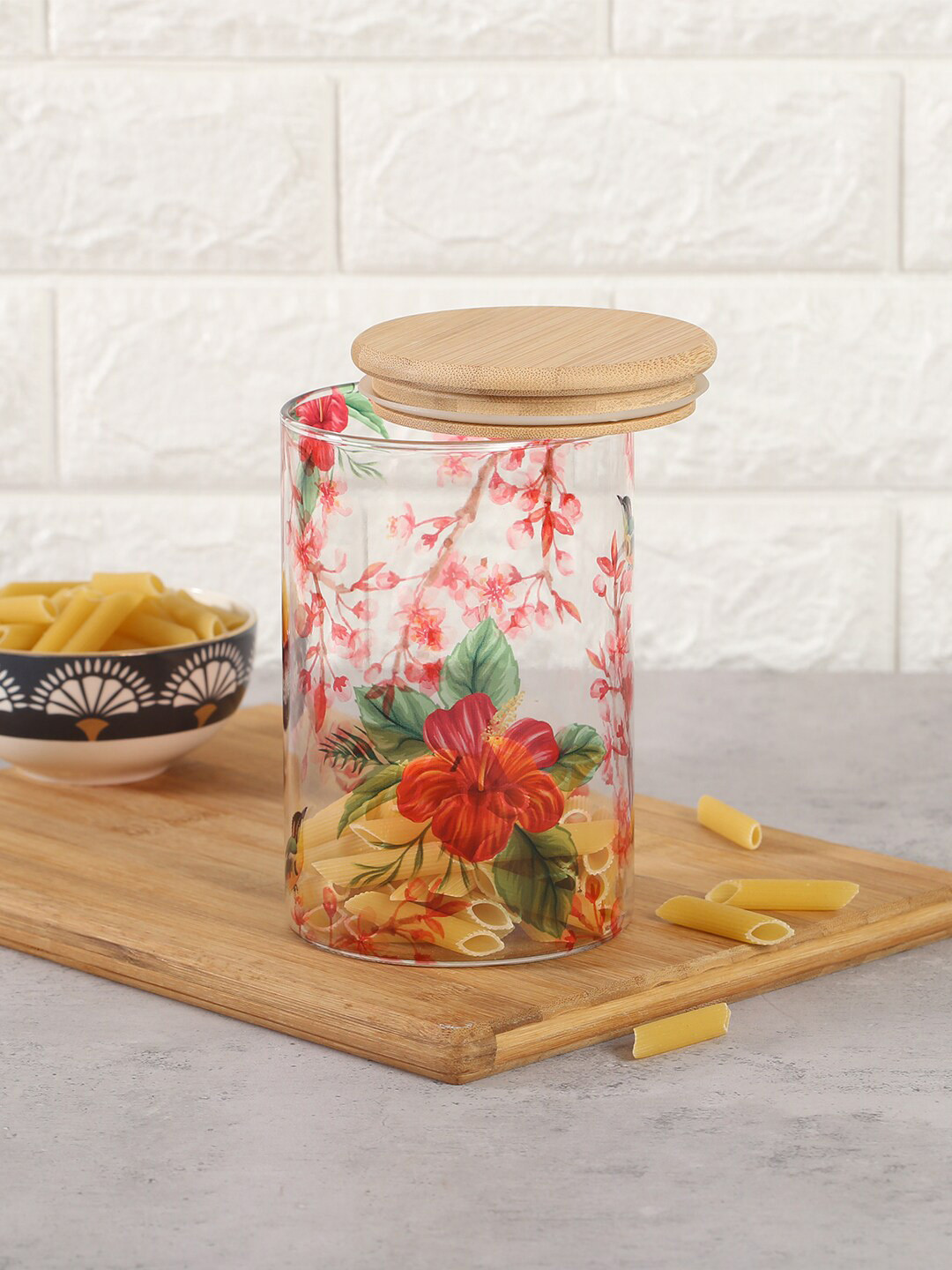 

India Circus by Krsnaa Mehta Transparent Dishwasher & Microwave Safe Glass Jar With Lid