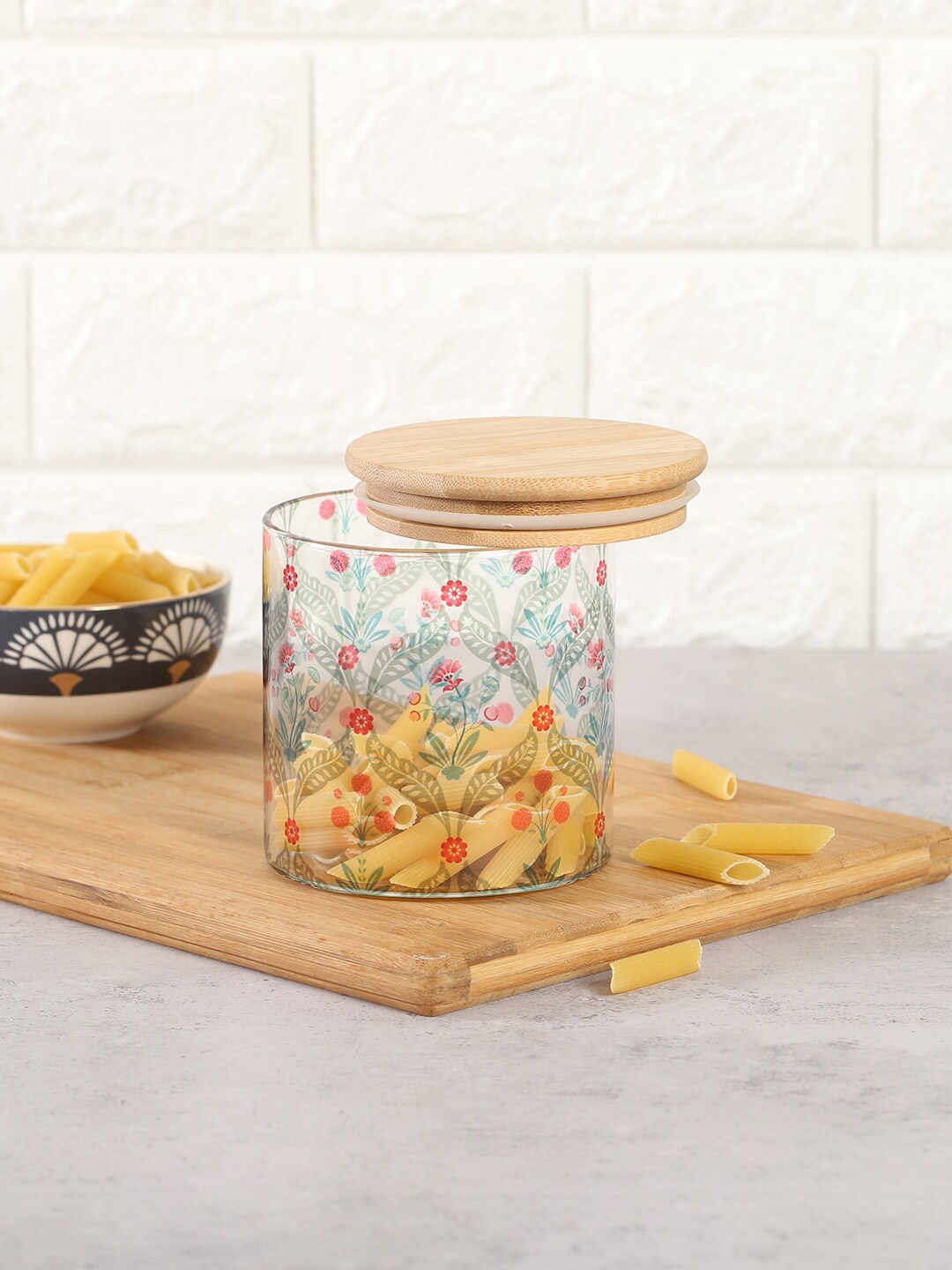 

India Circus by Krsnaa Mehta Transparent Dishwasher & Microwave Safe Glass Jar 680mL