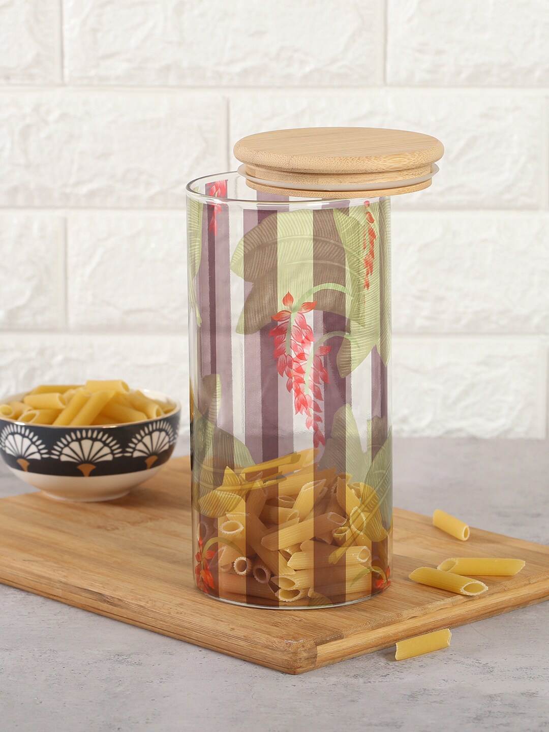 

India Circus by Krsnaa Mehta Transparent Glass Storage Jar-1400ml