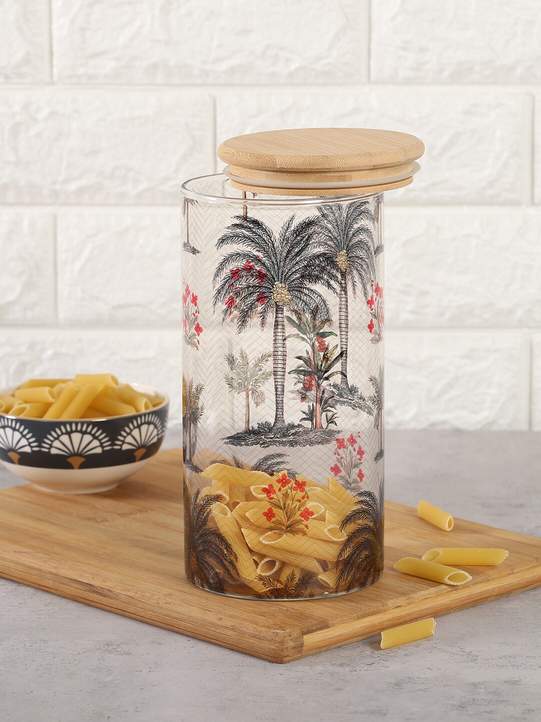 

India Circus by Krsnaa Transparent Mehta 1400ml Glass Kitchen Storage 1400mL