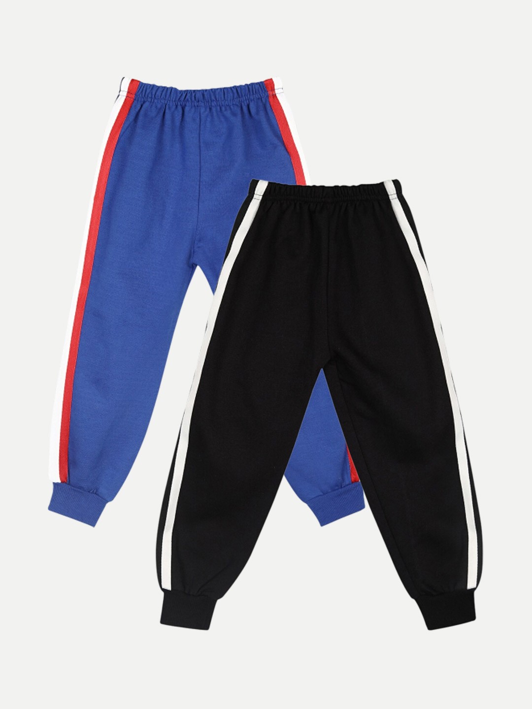 

Cutiekins Unisex Royal Blue & Black Pack Of 2 Solid Organic Cotton Joggers