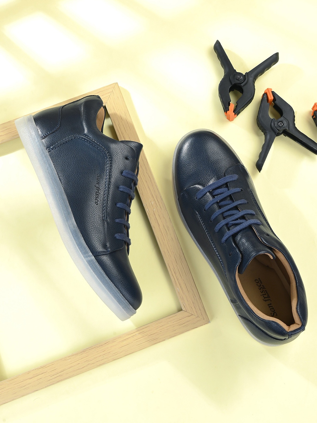 

San Frissco Men Navy Blue Casual Sneakers