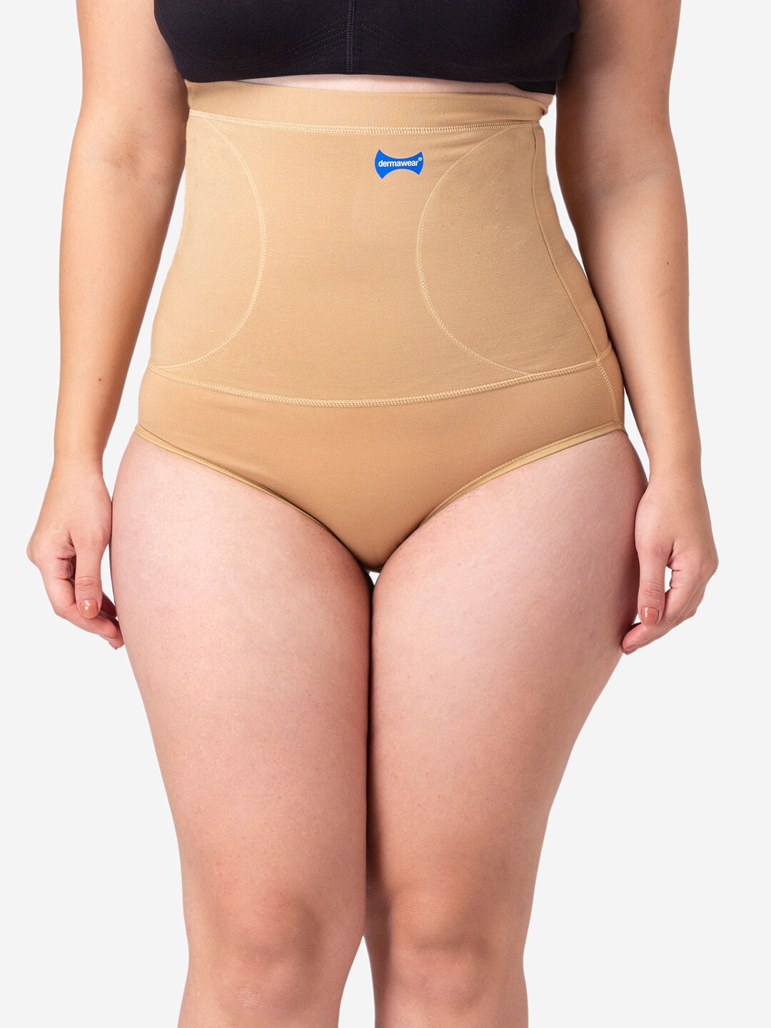 

Dermawear Women Beige Solid Mini Corset Shapewear
