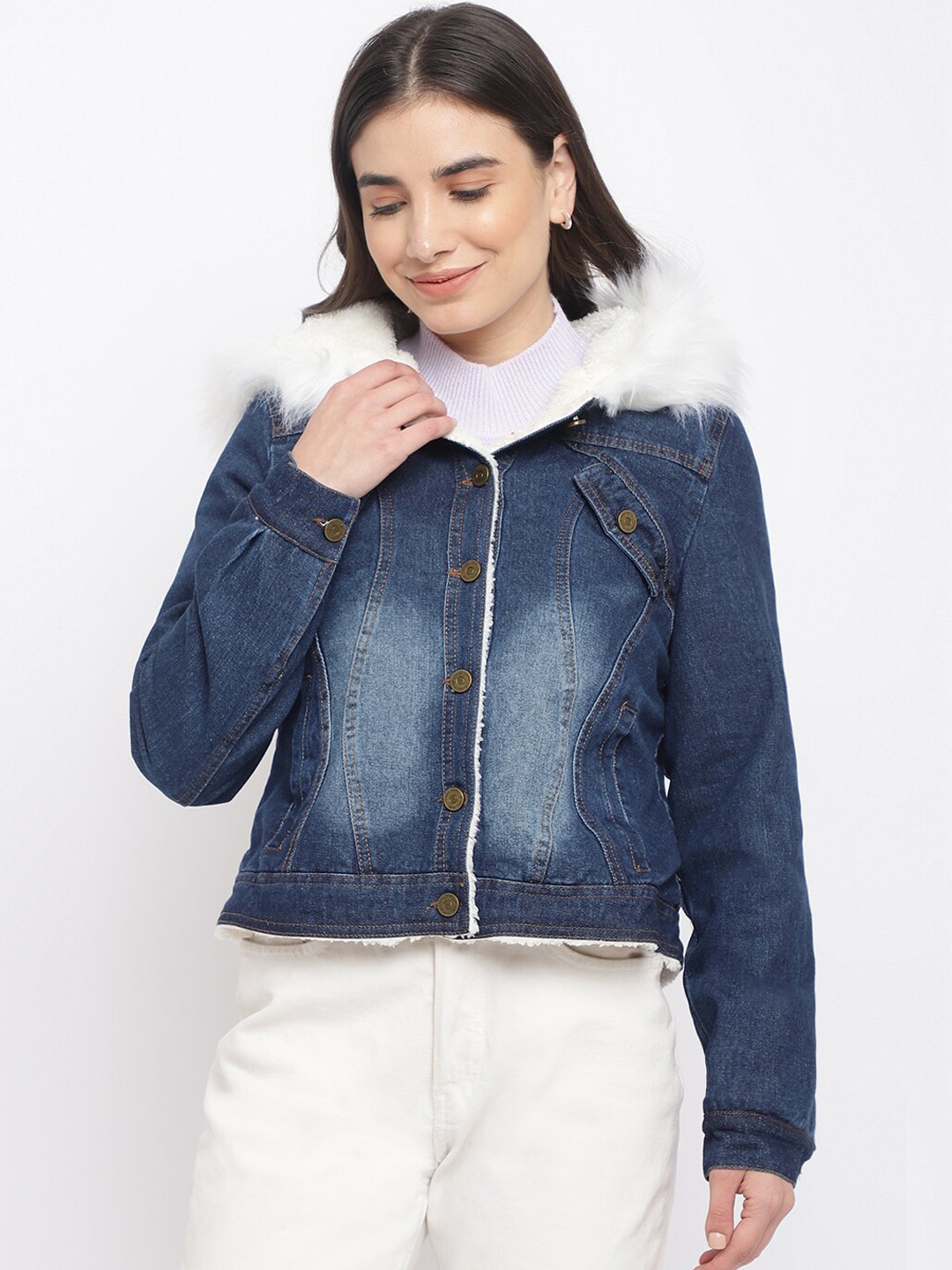 

Latin Quarters Women Blue Denim Jacket