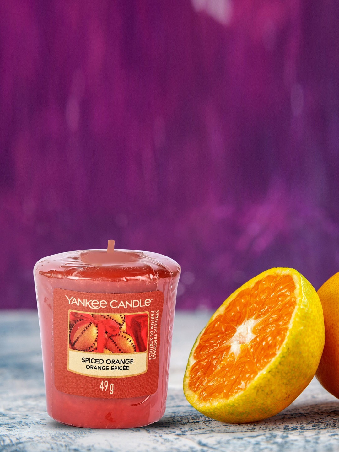 

YANKEE CANDLE Orange-colored Spiced Orange Original Votive Scented Candle