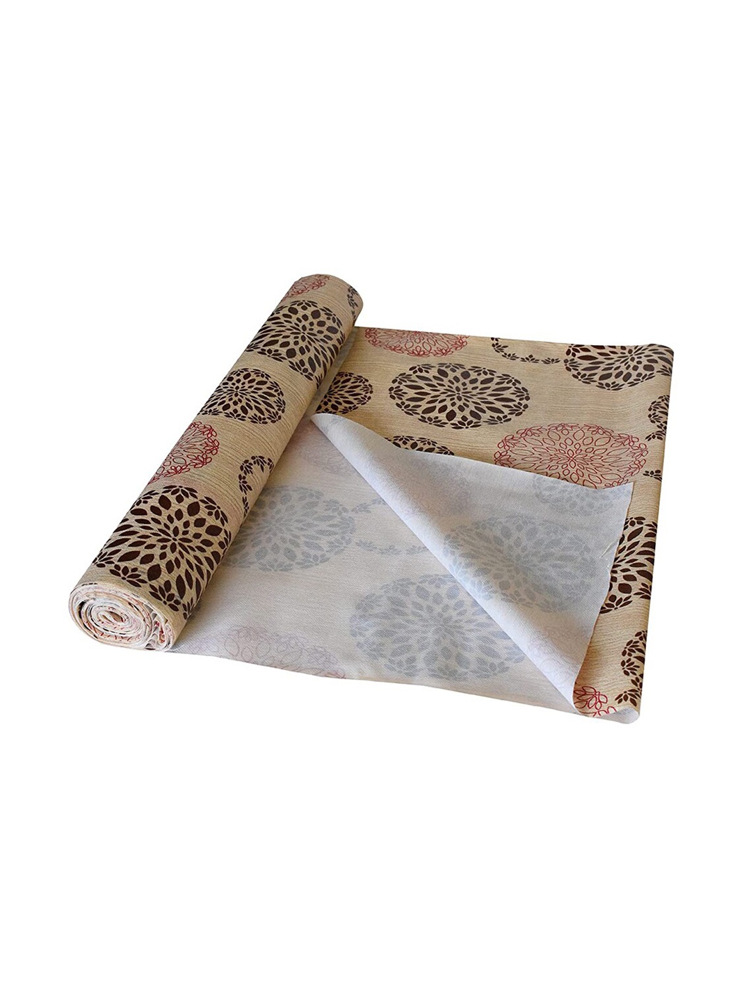 

Kuber Industries Beige Printed Wardrobe Shelf Liners Organisers