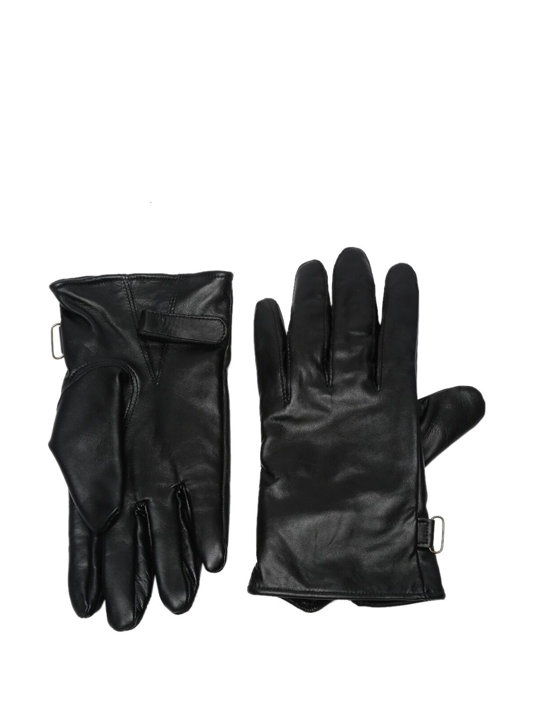 

Teakwood Leathers Men Black Solid Leather Stout Riding Gloves