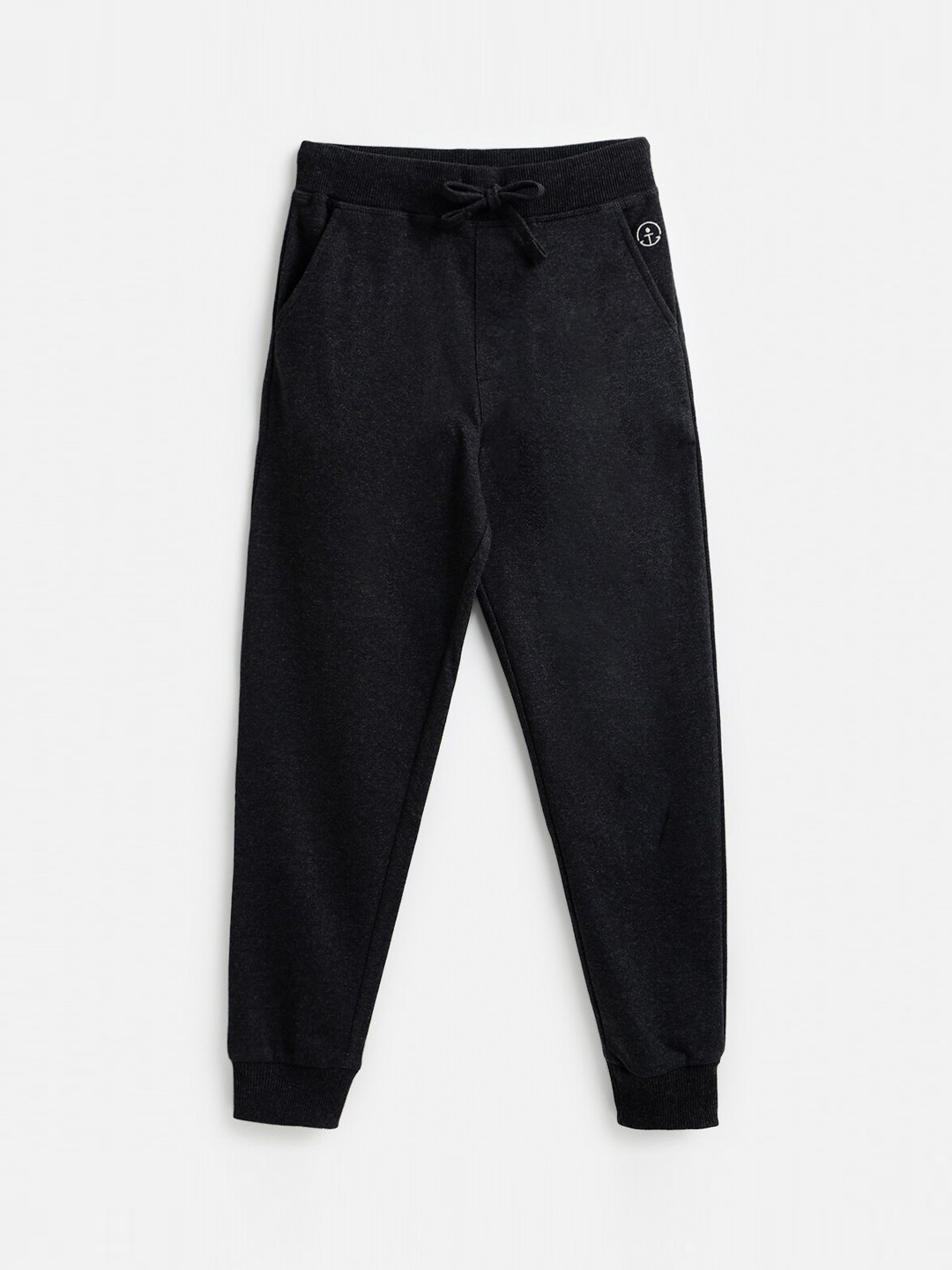 

Campana Boys Charcoal Solid Cotton Joggers