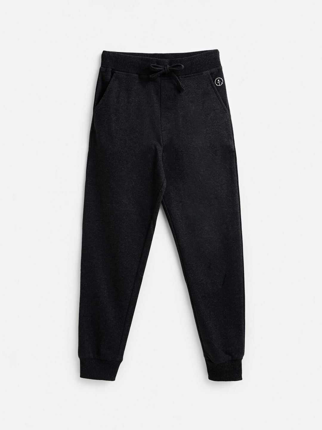

Campana Boys Charcoal Solid Cotton Joggers