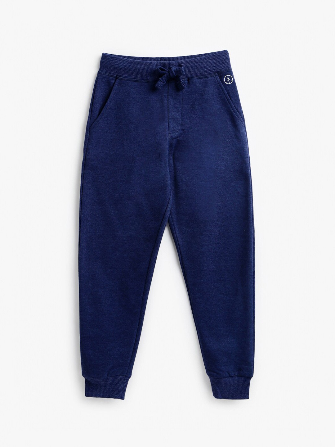 

Campana Boys Blue Solid Cotton Joggers