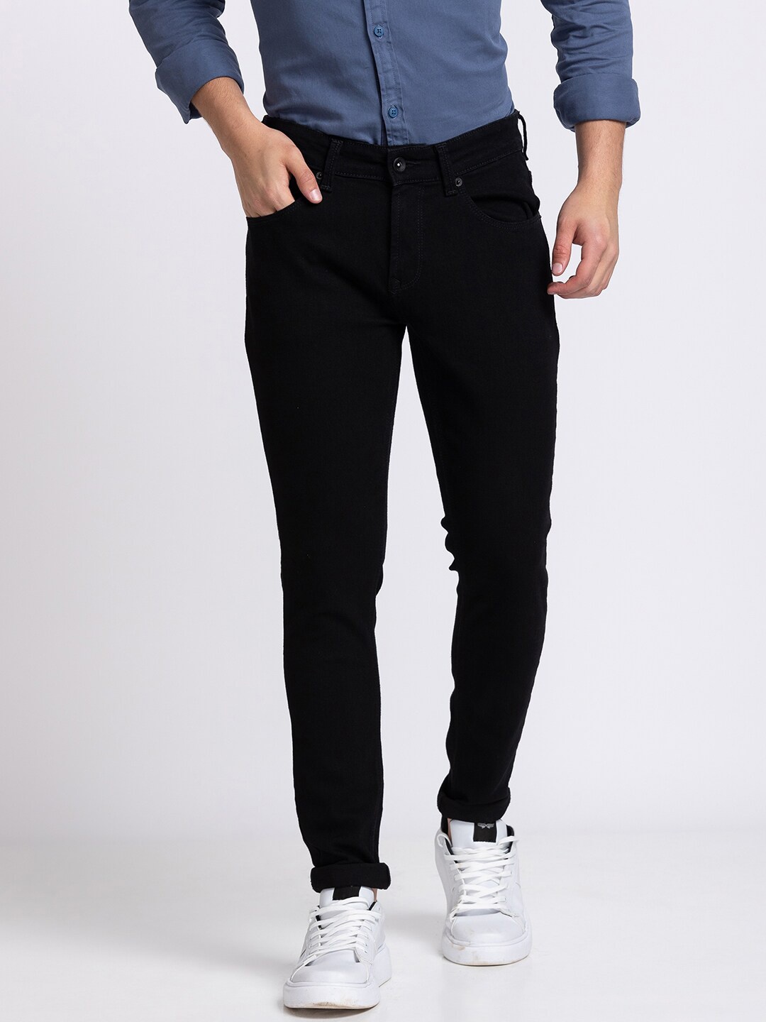 

SPYKAR Men Black Slim Fit Jeans