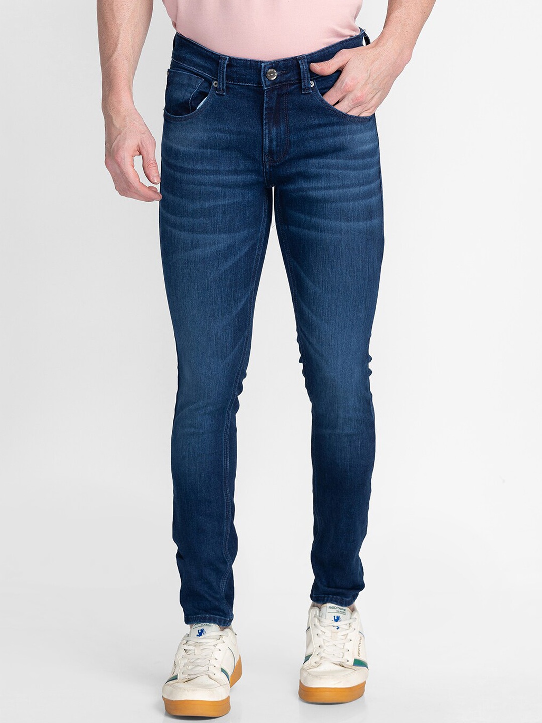 

SPYKAR Men Blue Slim Fit Light Fade Jeans