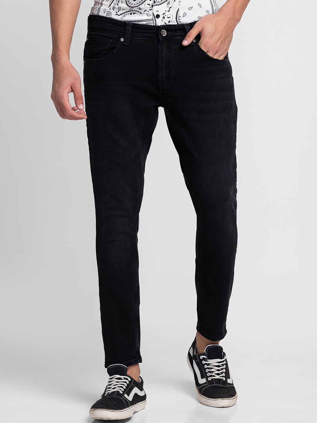 

SPYKAR Men Black Slim Fit Jeans