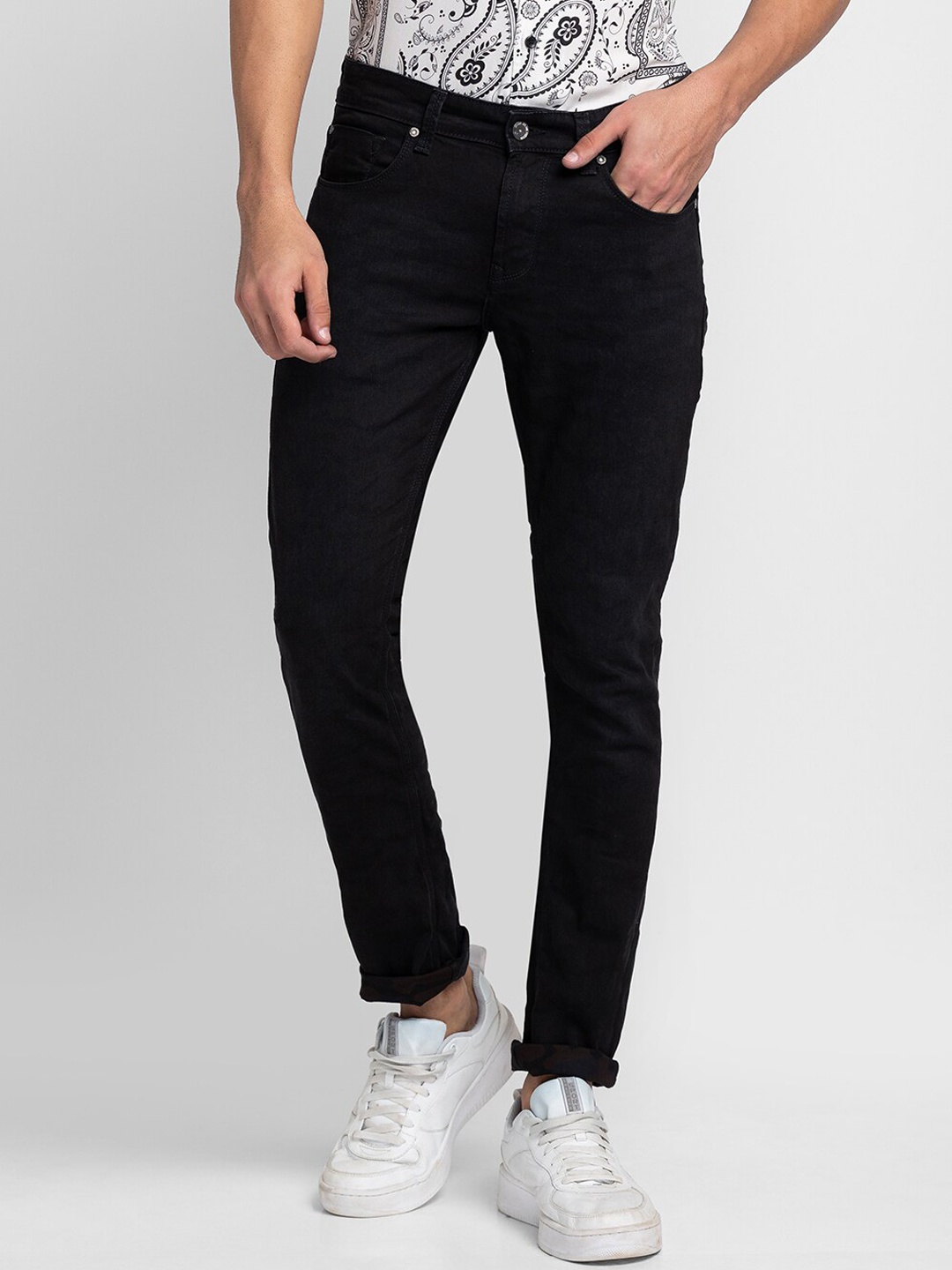 

SPYKAR Men Black Skinny Fit Jeans