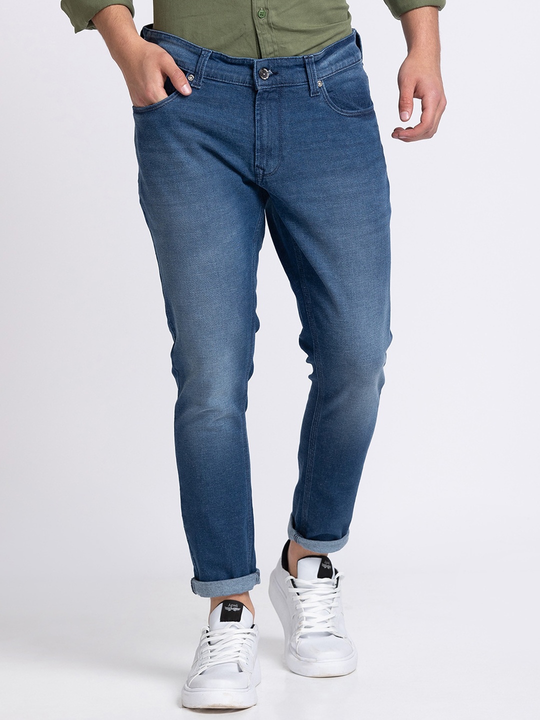

SPYKAR Men Blue Slim Fit Light Fade Jeans