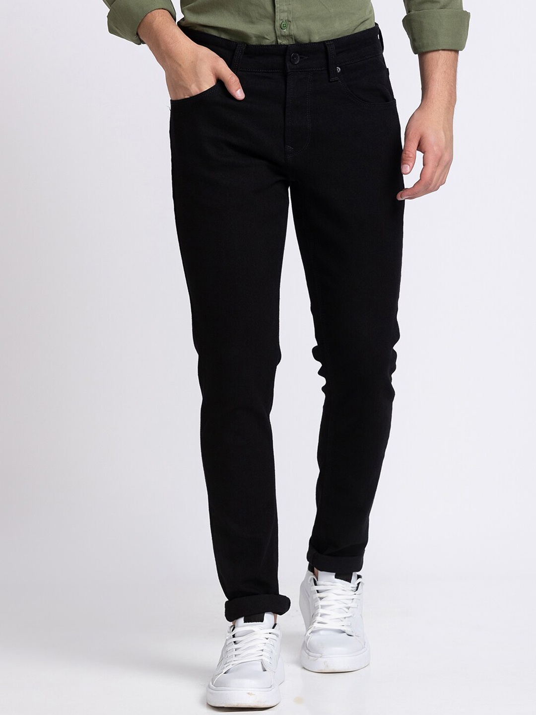 

SPYKAR Men Black Slim Fit Jeans