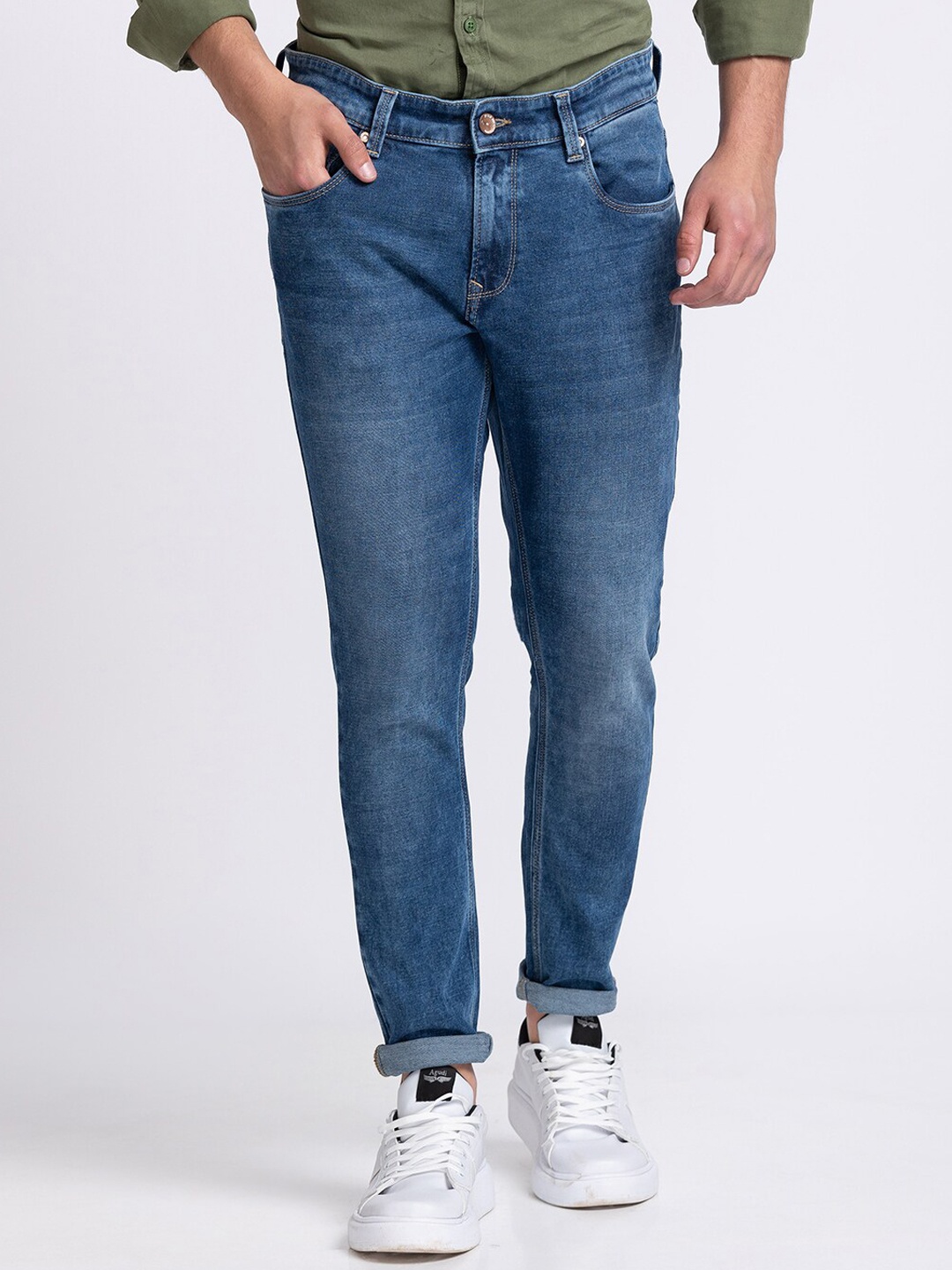 

SPYKAR Men Blue Slim Fit Light Fade Jeans