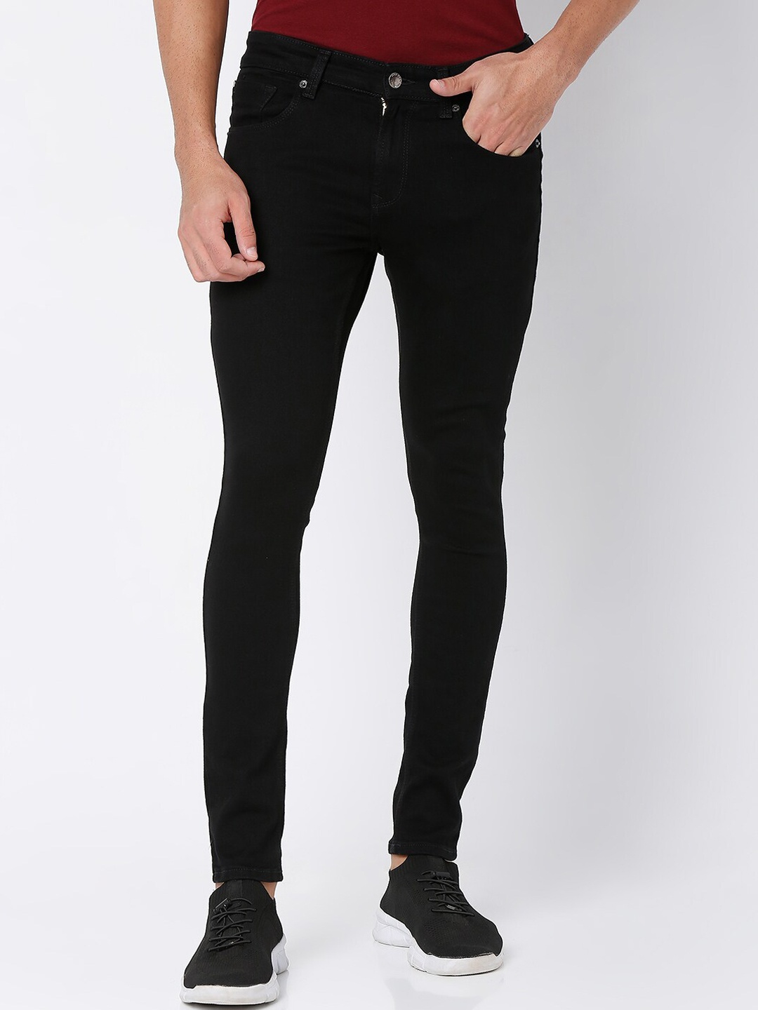 

SPYKAR Men Black Skinny Fit Jeans