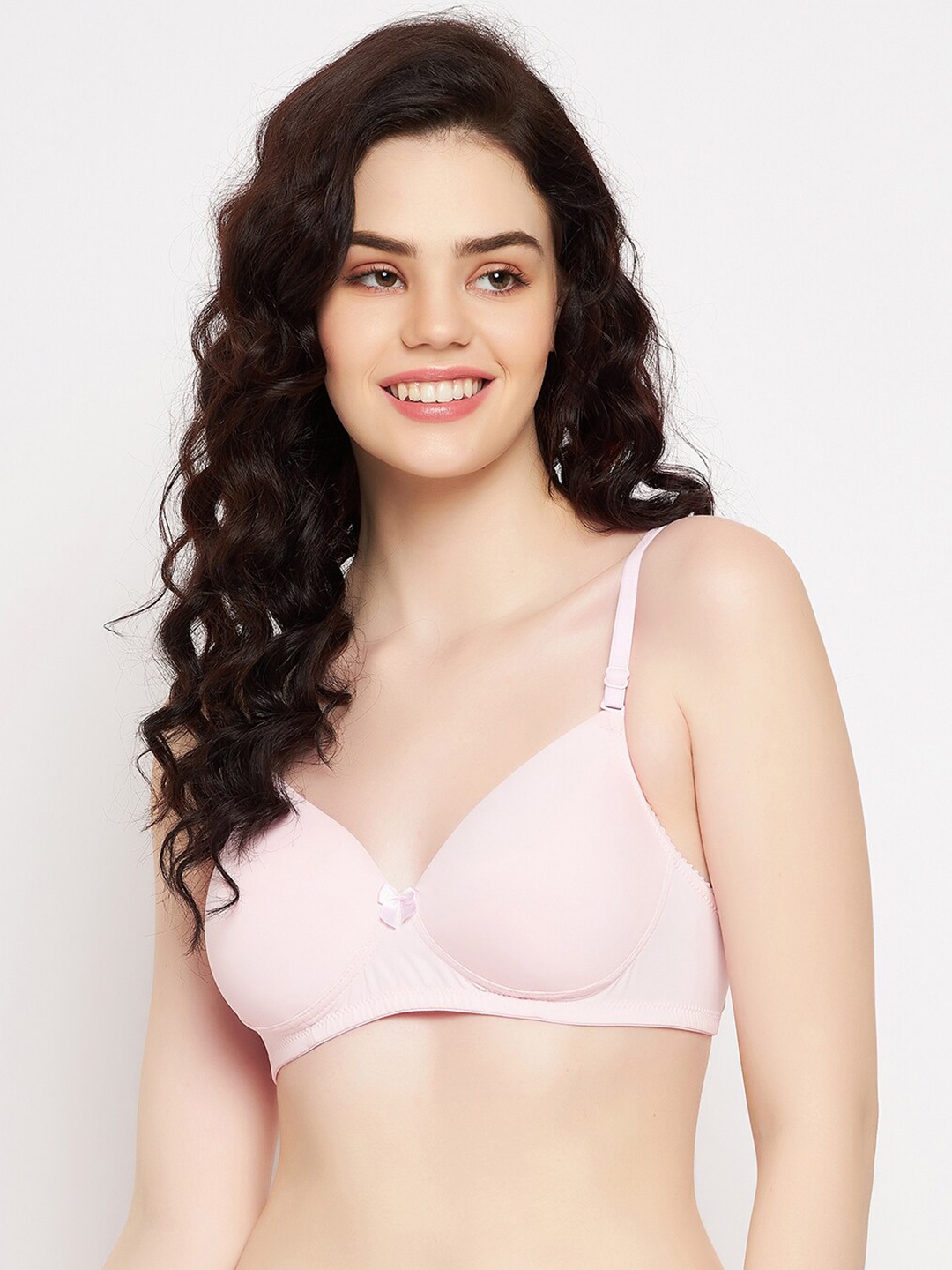 

Clovia Women Pink Lightly Padded T-Shirt Bra