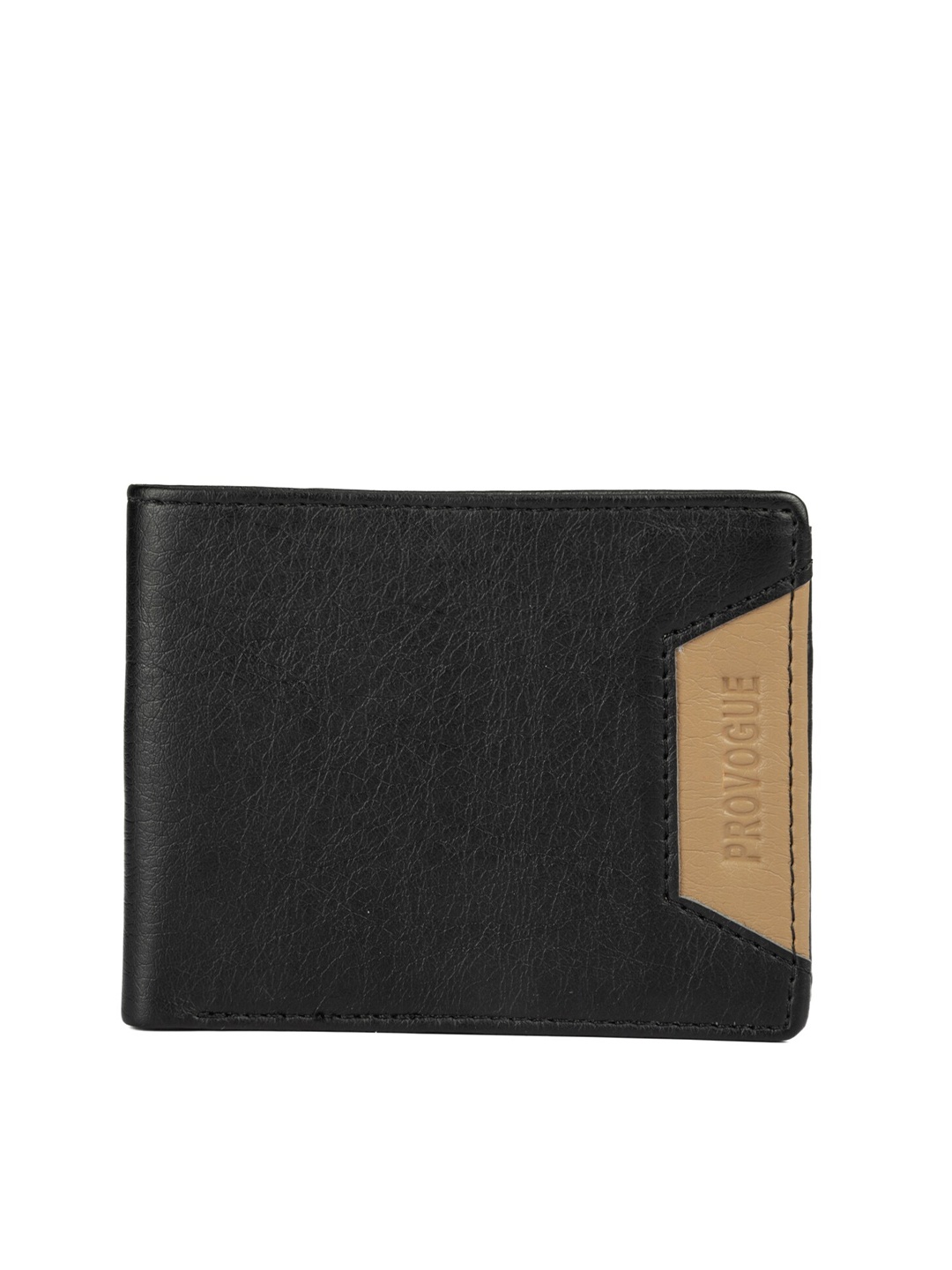 

Provogue Men Black & Brown Two Fold Wallet