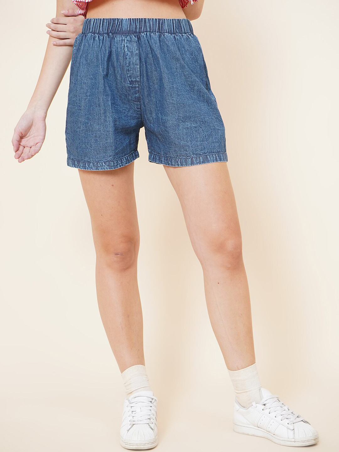 

DIVA WALK EXCLUSIVE Women Blue Denim Shorts