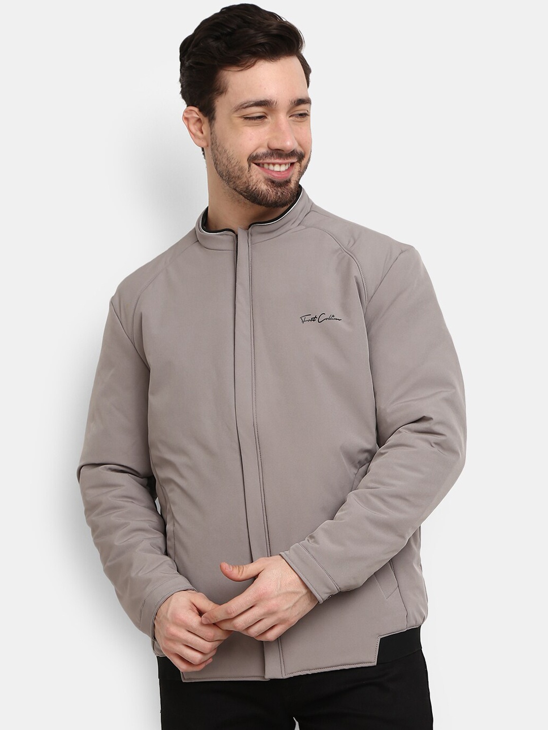 

V-Mart Men Grey Outdoor Bomber Jacket