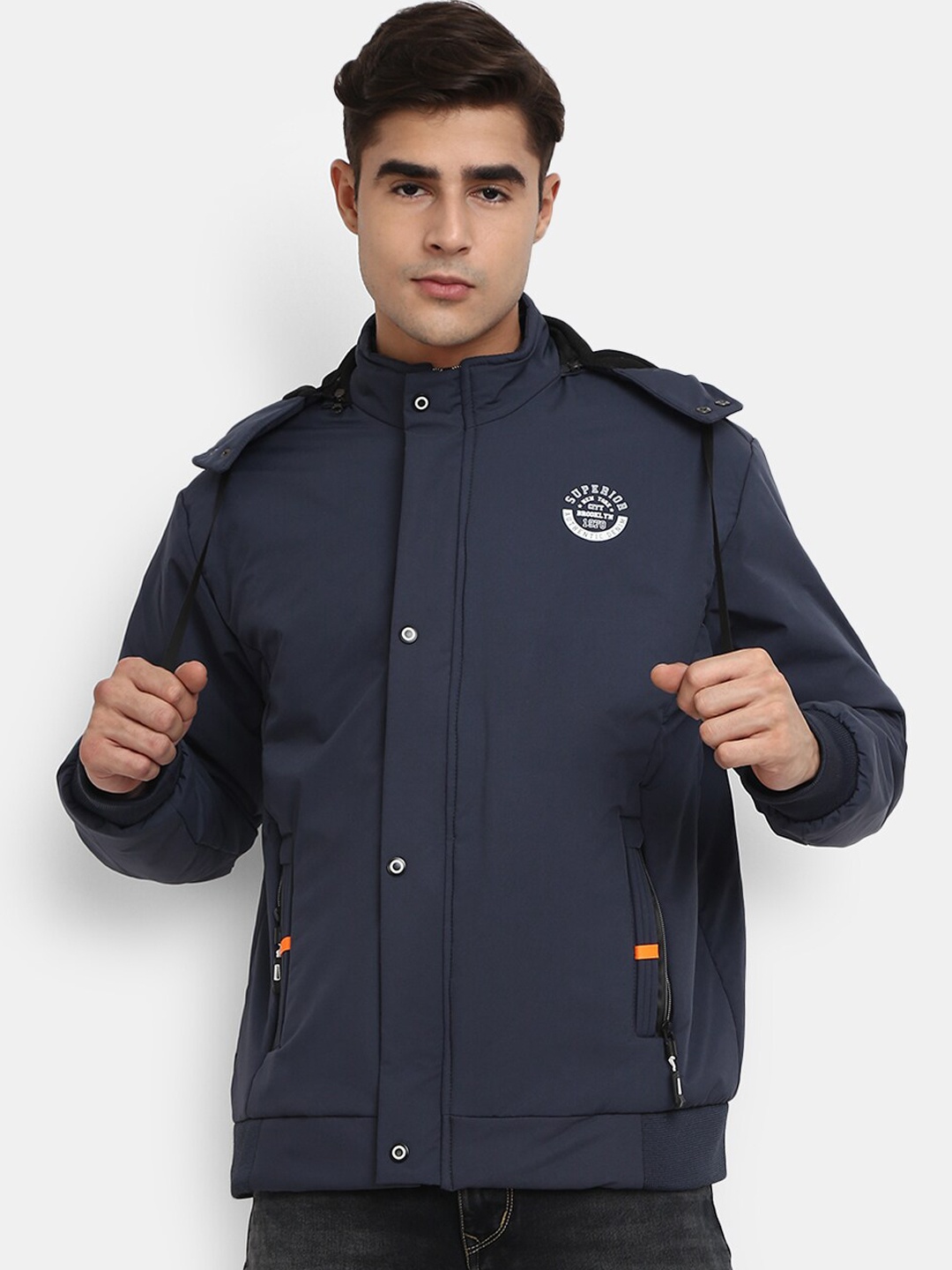 

V-Mart Men Navy Blue Outdoor Padded Jacket