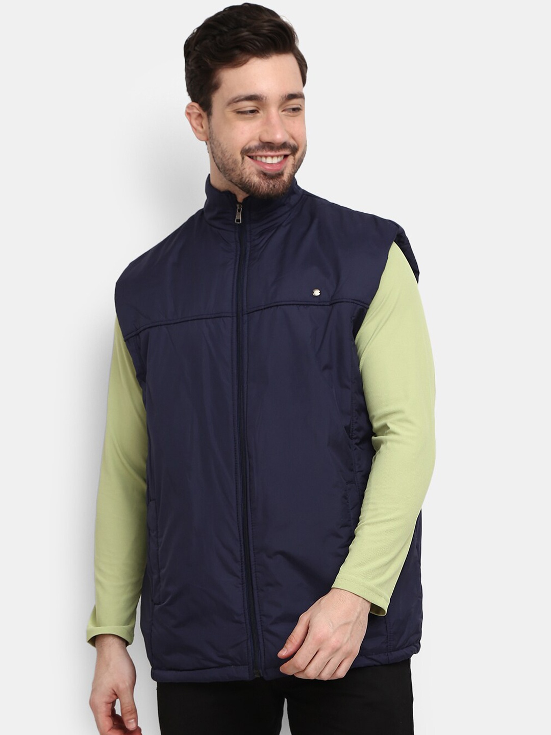 

V-Mart Men Navy Blue Outdoor Bomber Jacket