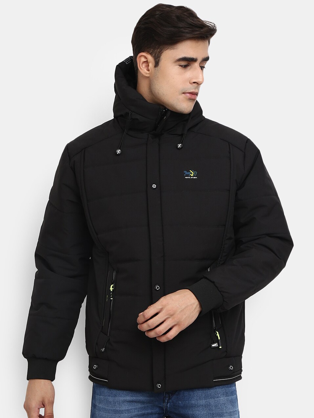 

V-Mart Men Black Outdoor Bomber Jacket