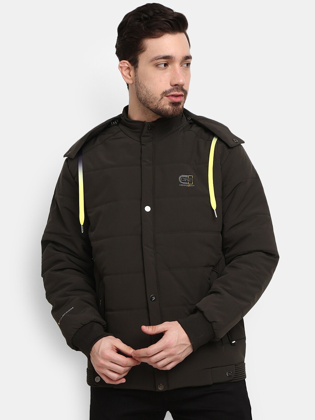 

V-Mart Men Olive Green Outdoor Padded Jacket