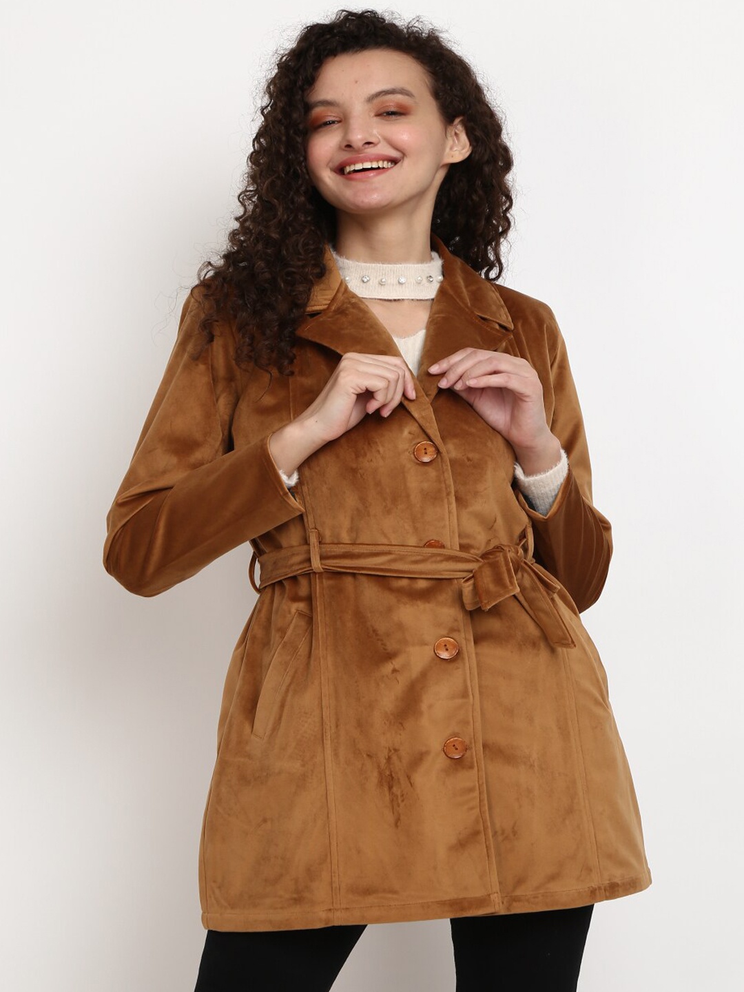 

V-Mart Women Brown Tailored Jacket