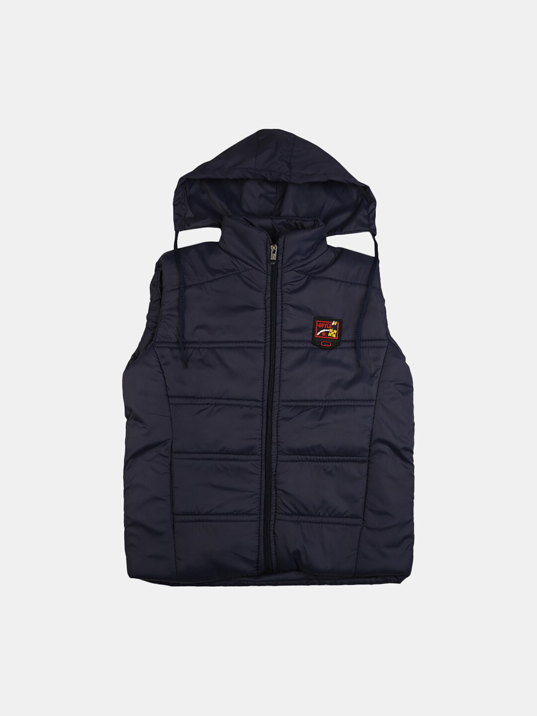

V-Mart Boys Navy Blue Hooded Padded Jacket