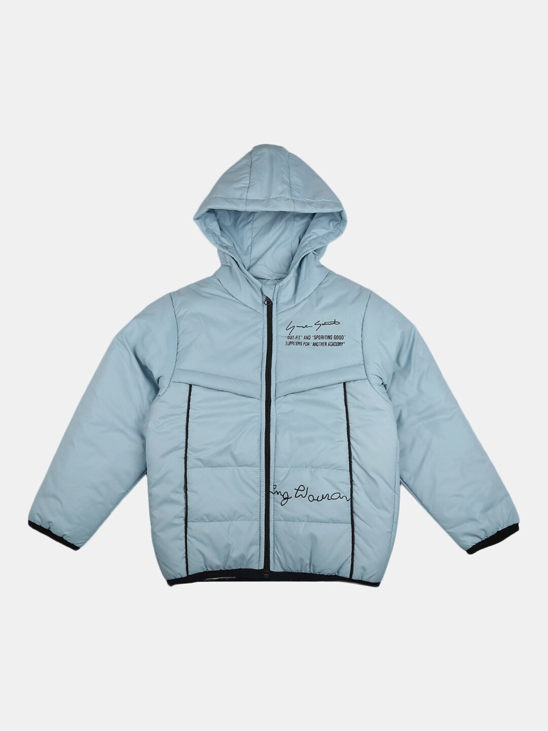 

V-Mart Boys Blue Outdoor Hooded Padded Jacket
