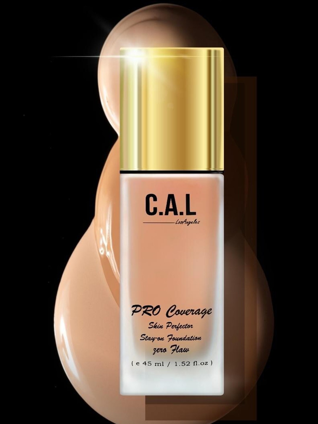 

CAL Losangeles Pro Coverage Skin Perfector Stay On Foundation 45ml - Honey tan 13, Brown