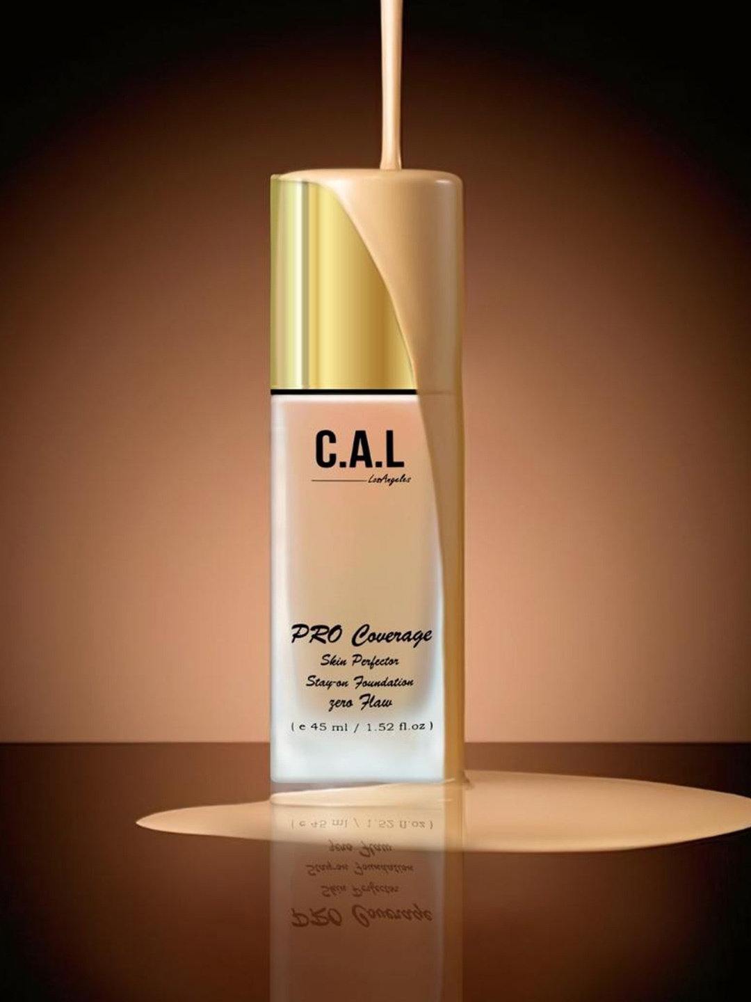 

CAL Losangeles Pro Coverage Skin Perfector Stay On Foundation 45ml - Warm Beige 10, Nude