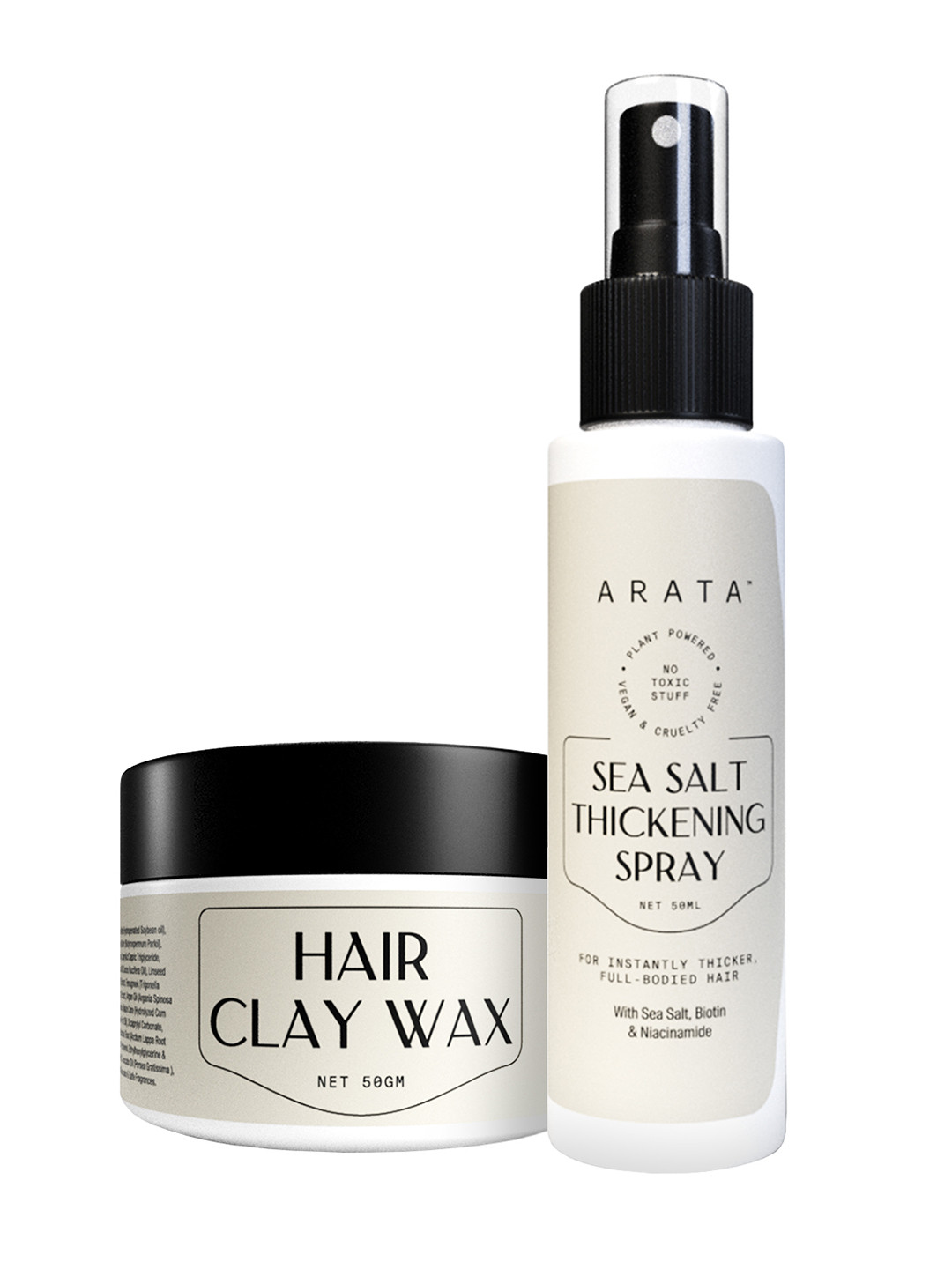 

ARATA Set Of 2 Ultimate Hair Wax & Spray Set, Transparent