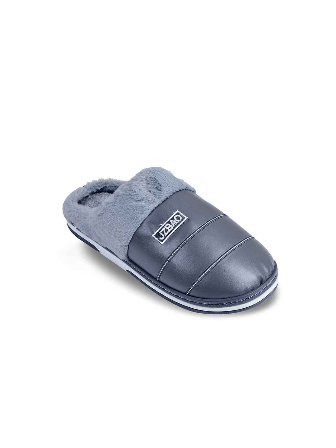 

CASSIEY Men Grey & White Room Slippers