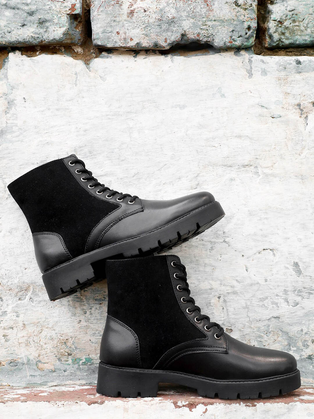

Roadster Women Black Solid Faux Leather Casual Regular Boot