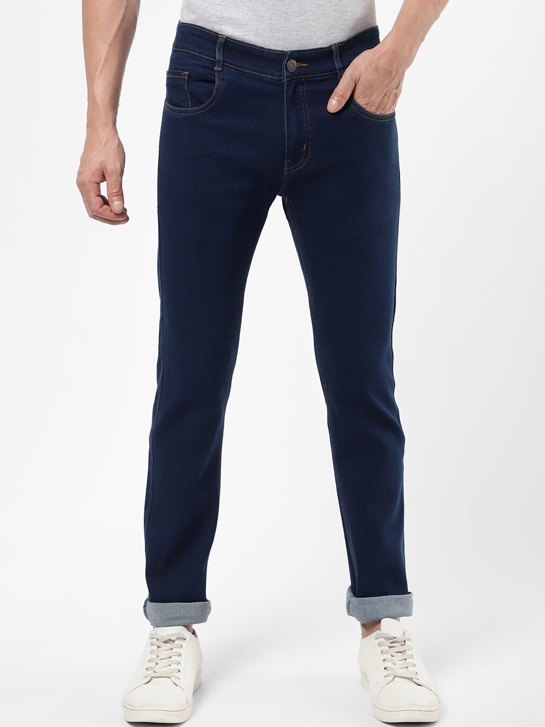 

R&B Men Slim Fit Jeans, Blue