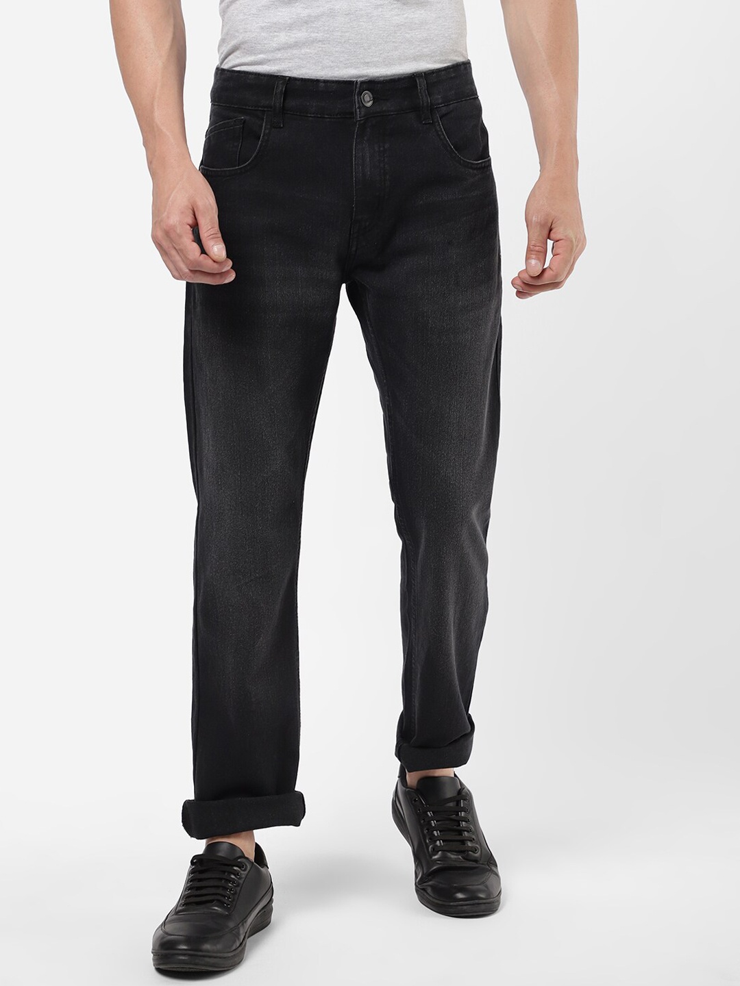 

R&B Men Light Fade Jeans, Grey