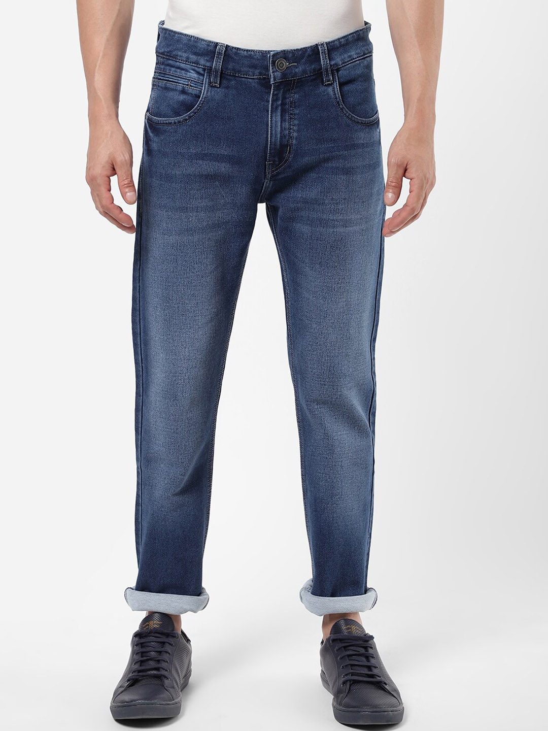 

R&B Men Blue Slim Fit Heavy Fade Jeans