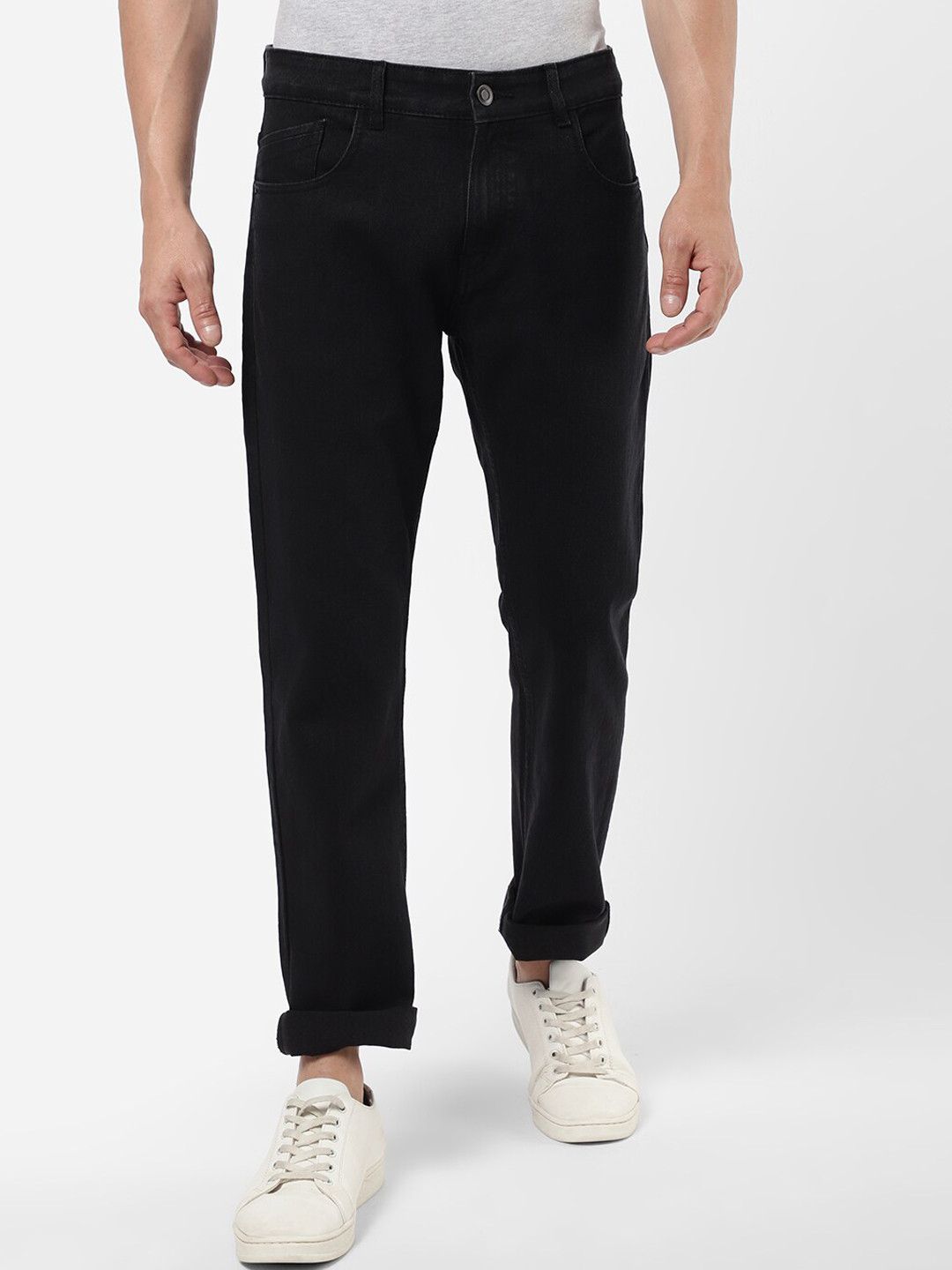 

R&B Men Black Slim Fit Jeans