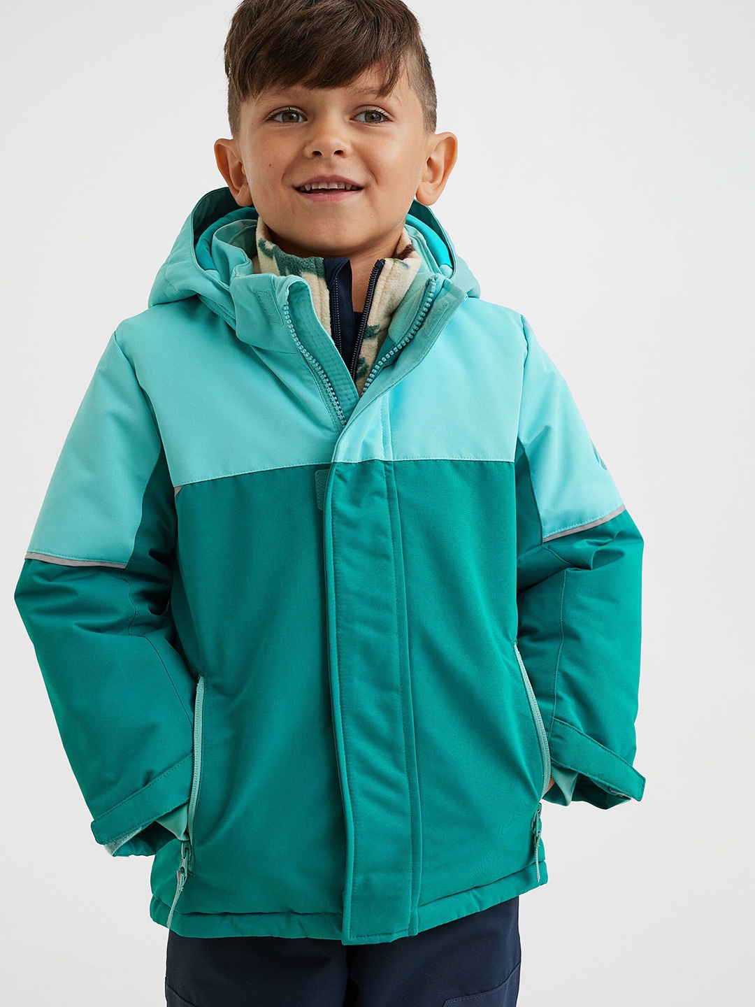 

H&M Boys Sea Green Water-Resistant Jacket