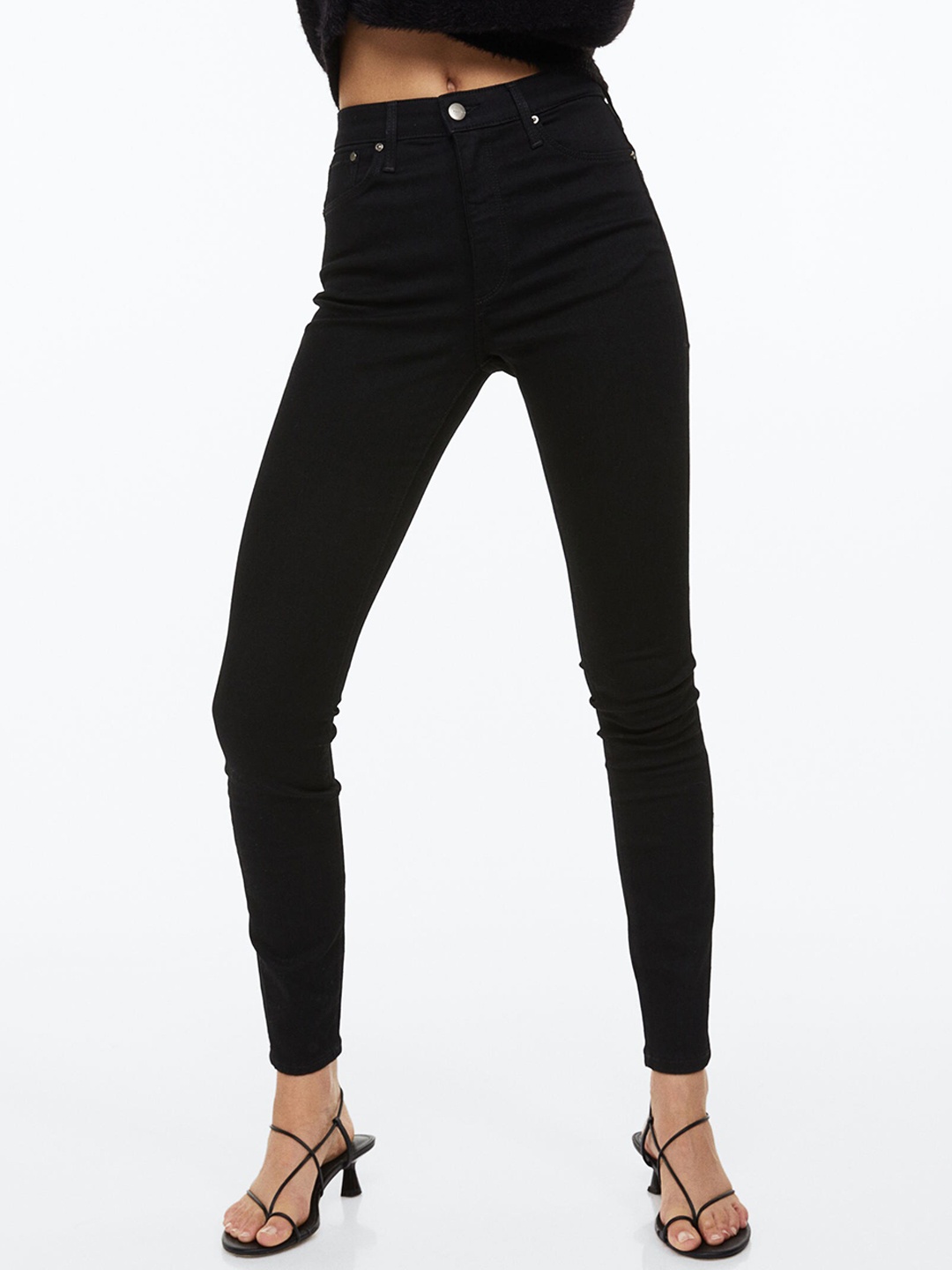 

H&M Women Black Shaping High Jeans