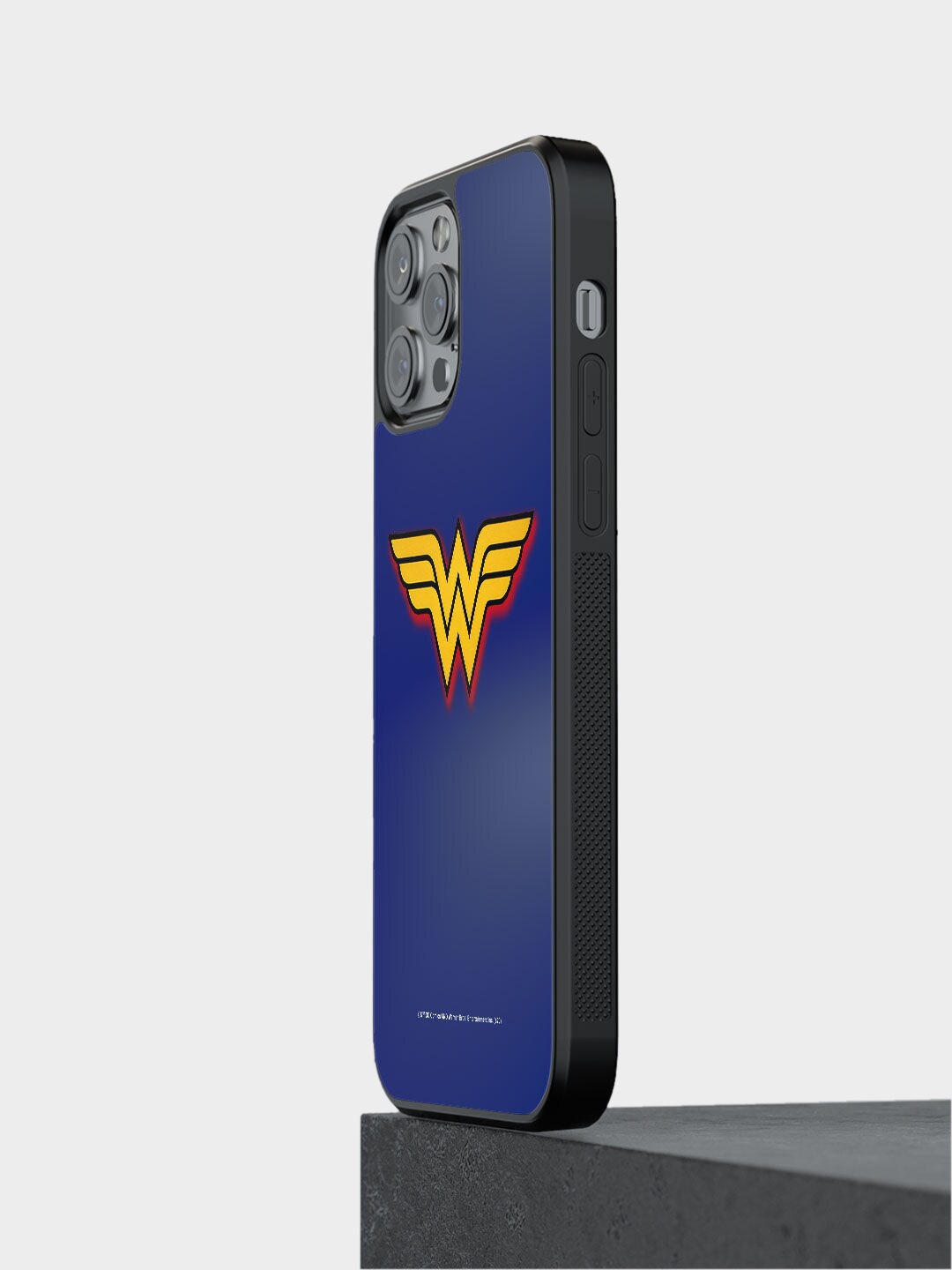 

macmerise Blue & White Logo Wonder Woman Design iPhone 12 Pro Bumper Phone Back Case